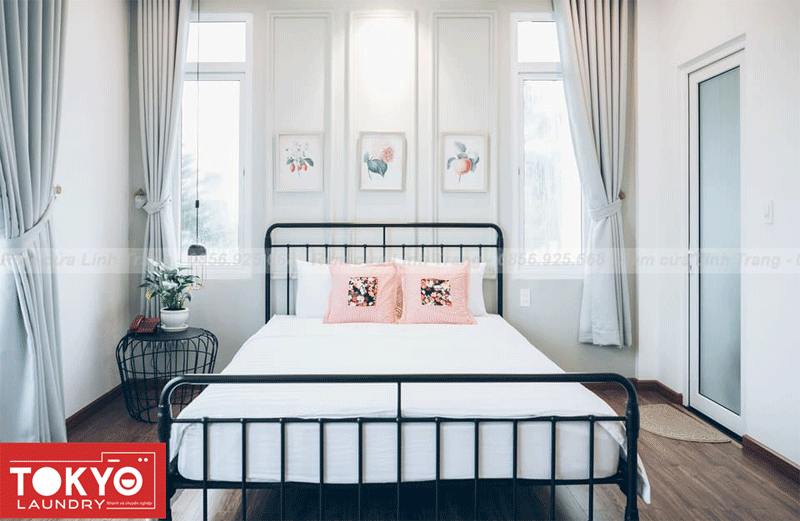 Lưu ý là rèm cẩn thận