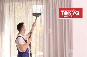 cách giặt rèm cửa