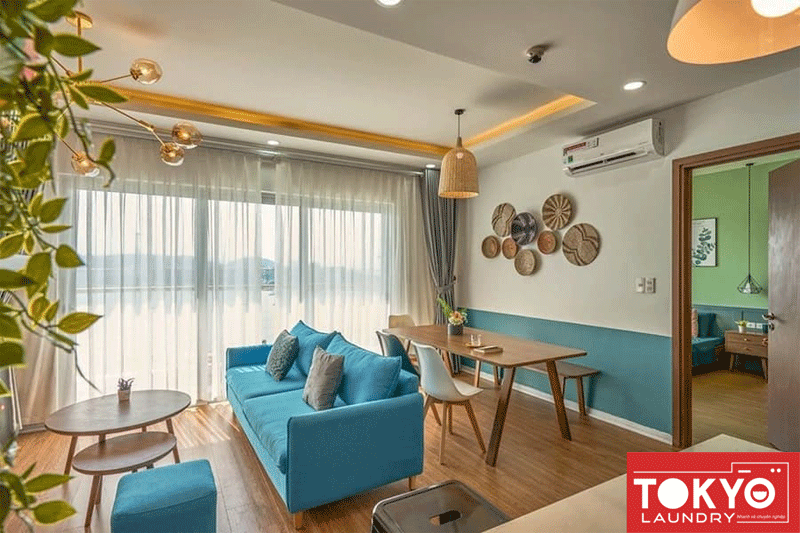 Dịch vụ giặt rèm cửa tráng cao su tại Giặt là Tokyo