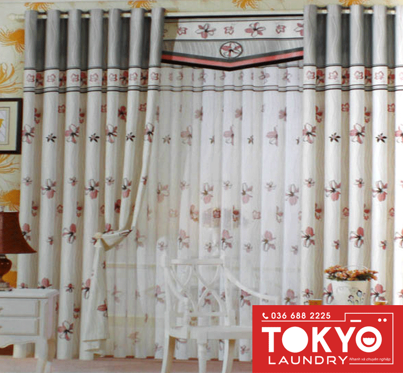 Cách giặt rèm cotton