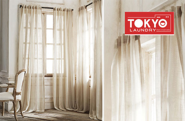 Cách giặt rèm cửa vải nilen tại nhà