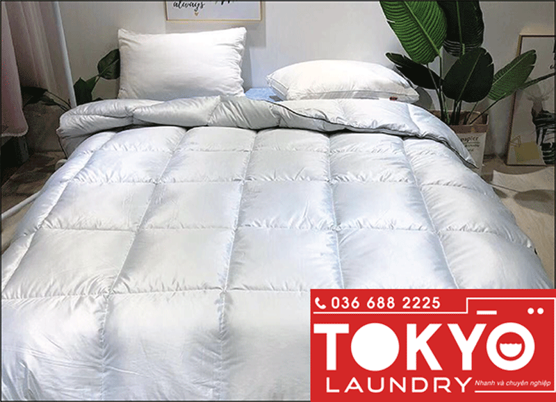 Giặt khô chăn lông vũ giúp chăn luôn bền đẹp