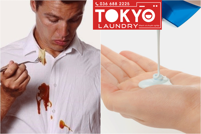 Vết dầu mỡ dính vào quần áo rất khó tẩy
