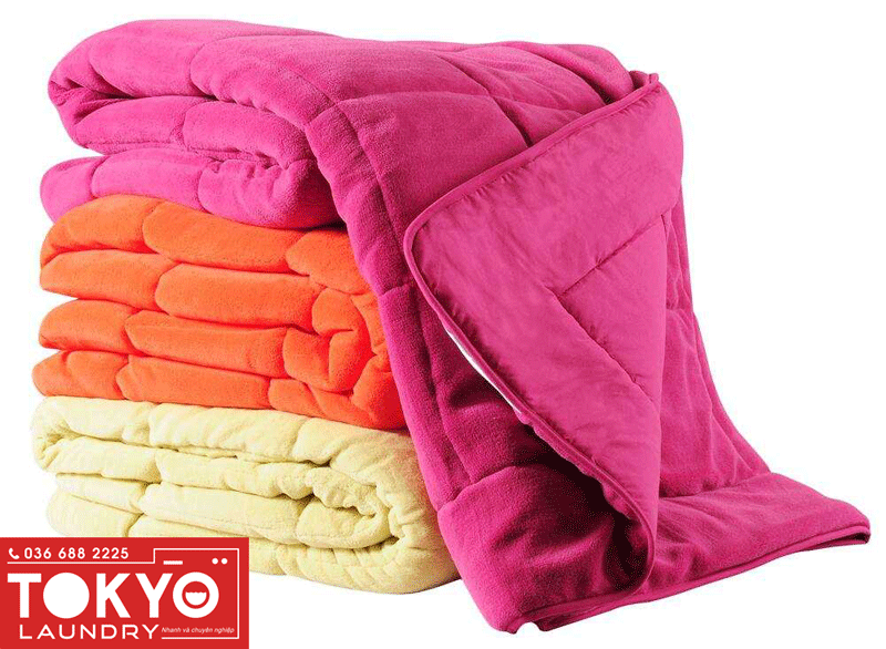 quy trình giặt chăn ga chặt chẽ