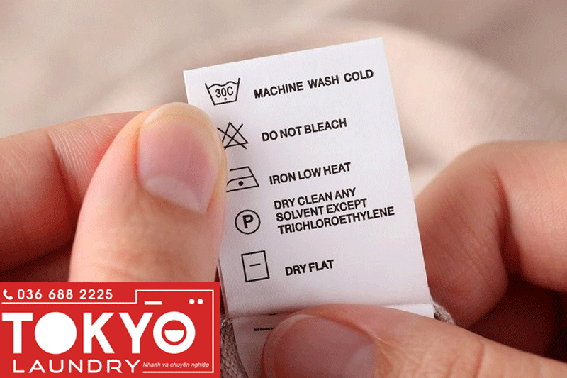Luôn kiểm tra nhãn mác trước khi tiến hàng giặt