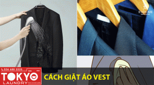 Giặt ủi áo vest bằng máy giặt