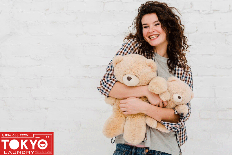 giá giặt gấu nhồi bông