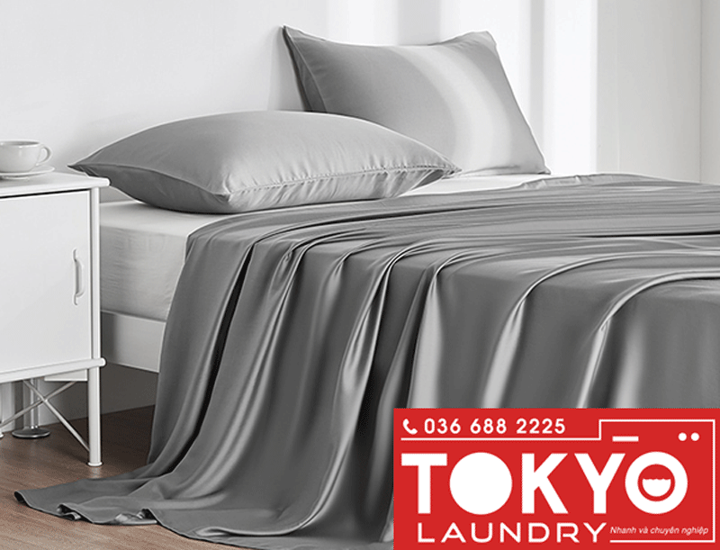 Cách giặt chăn ga lụa tencel