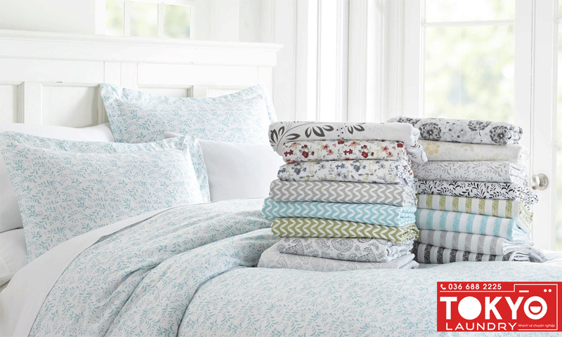 Cách giặt chăn ga mới mua an toàn