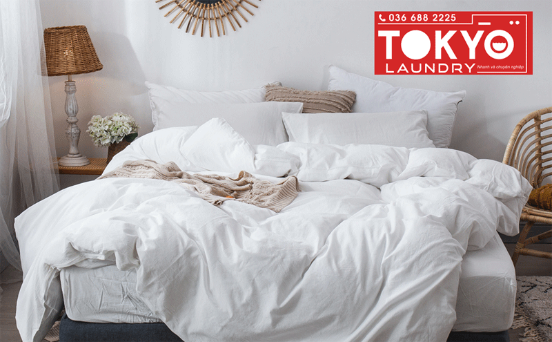Cách giặt chăn ga mới mua tại nhà