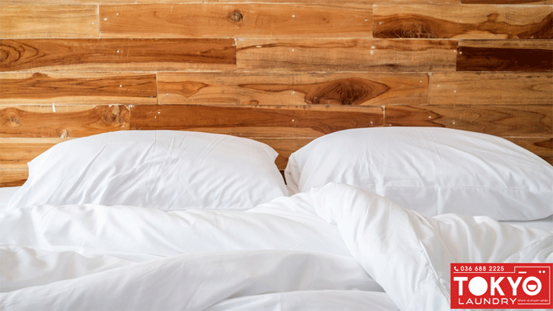 Cách giặt chăn ga trắng