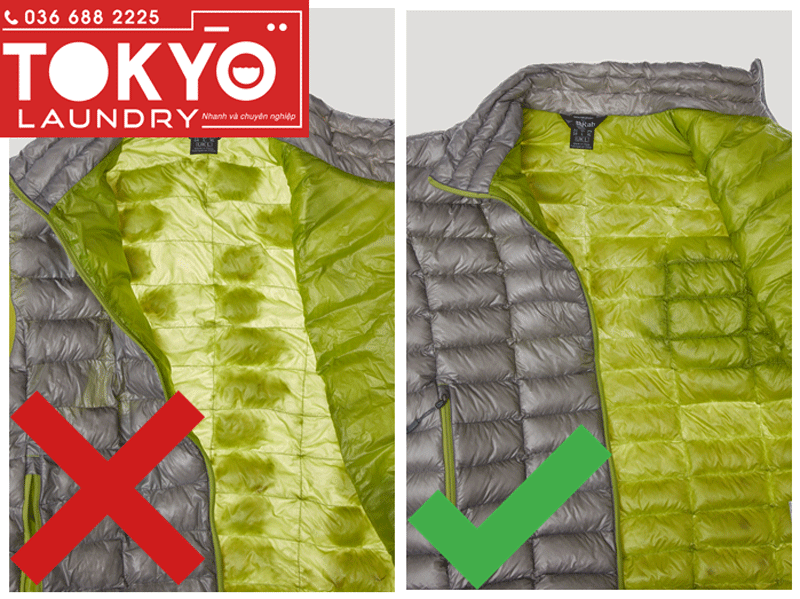 tự giặt áo lông vũ sai cách tại nhà