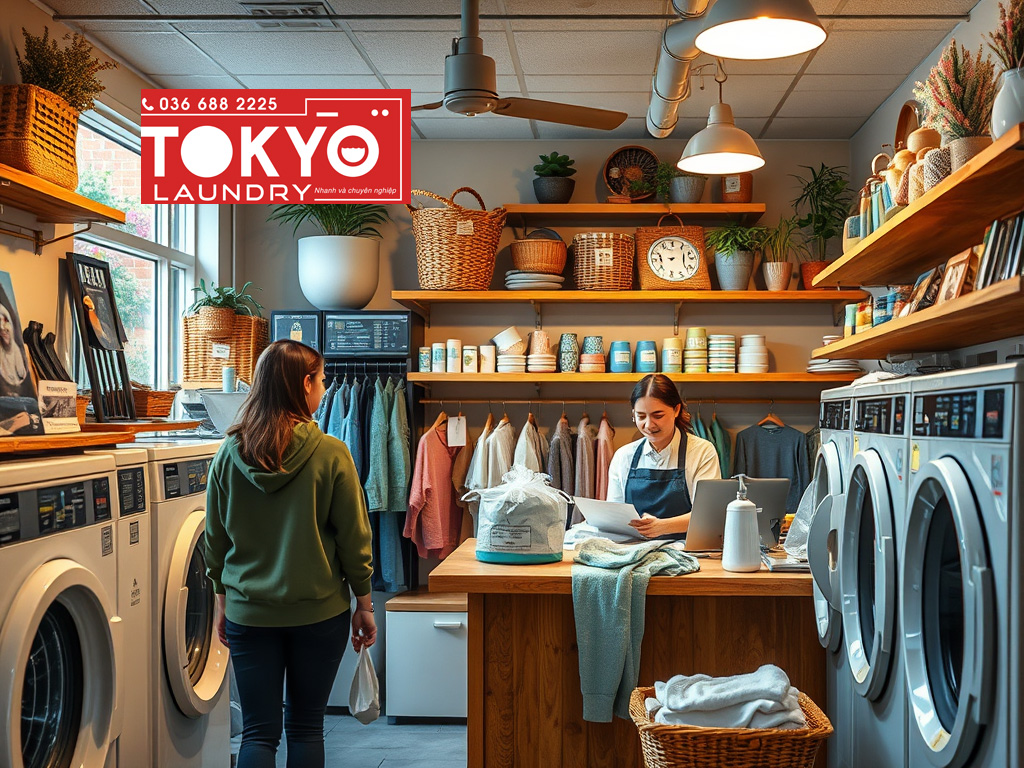 cửa hàng giặt là chuyên nghiệp