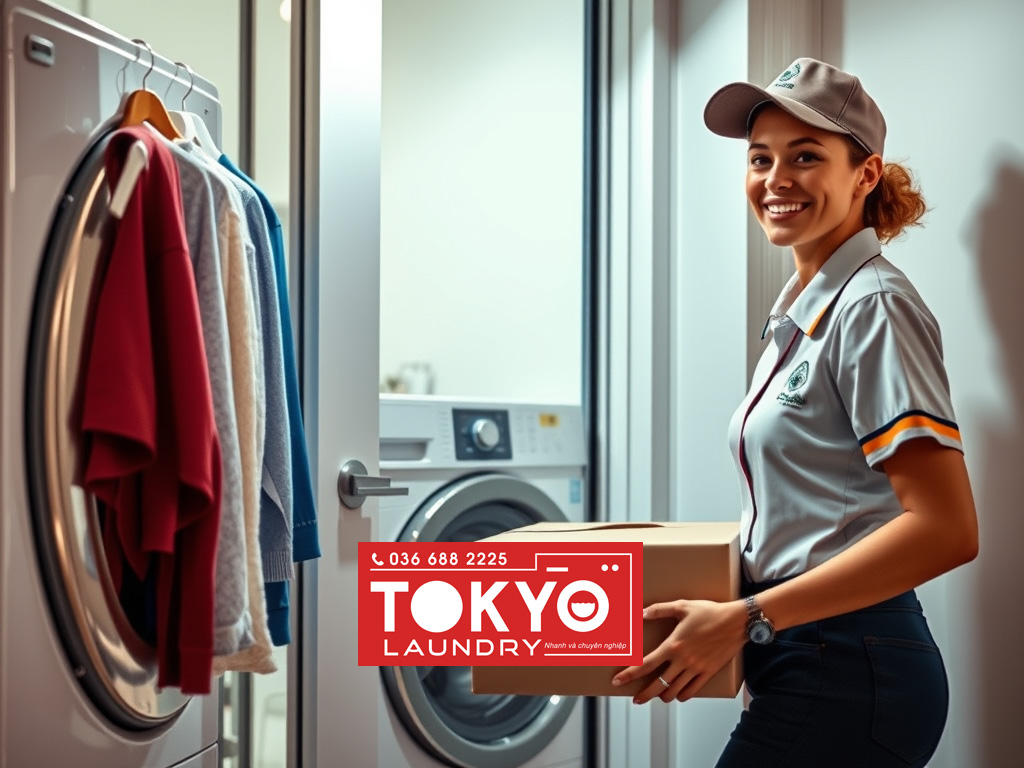 Quy trình giặt là giao nhận tại Lĩnh Nam chuyên nghiệp