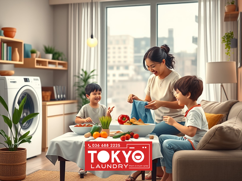 Dịch vụ giặt là giao nhận tại Mai Động giúp tiết kiệm thời