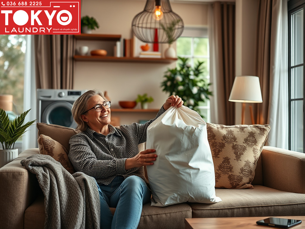 Dịch vụ giặt là giao nhận tại Hoàng Liệt tiện lợi