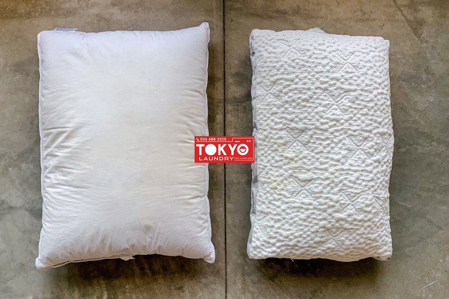 Dịch vụ giặt ruột gối, vỏ gối uy tín