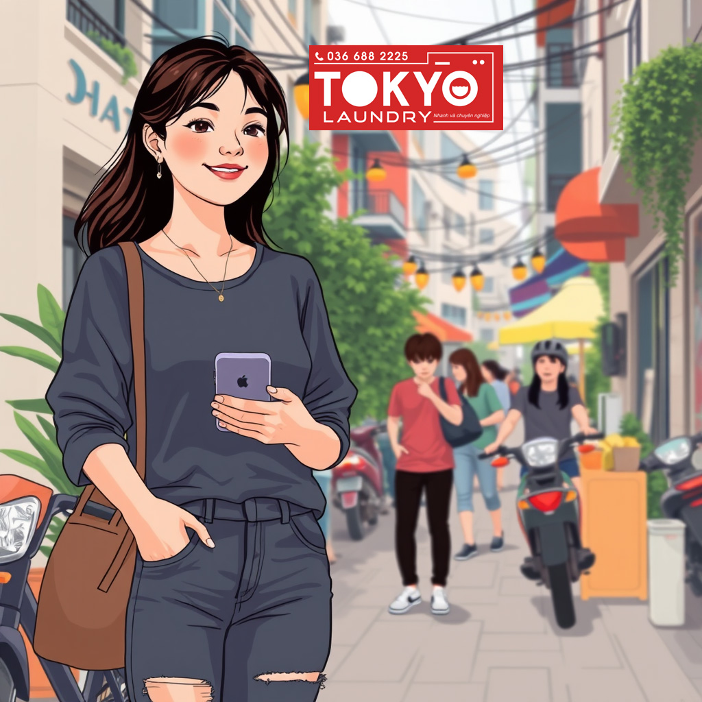 Đa dạng các dịch vụ giặt là tại Cống Vị