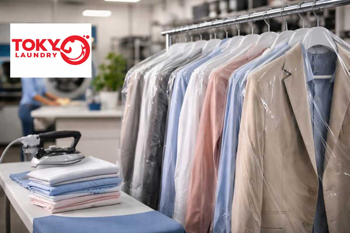 Tiệm áo vest tại Đại La trang bị hệ thống giặt ủi hiện đại