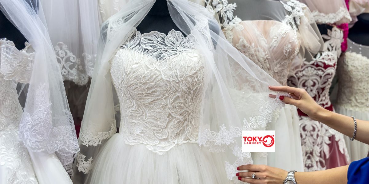 Giặt váy cưới Hoàng Liệt sạch tối ưu