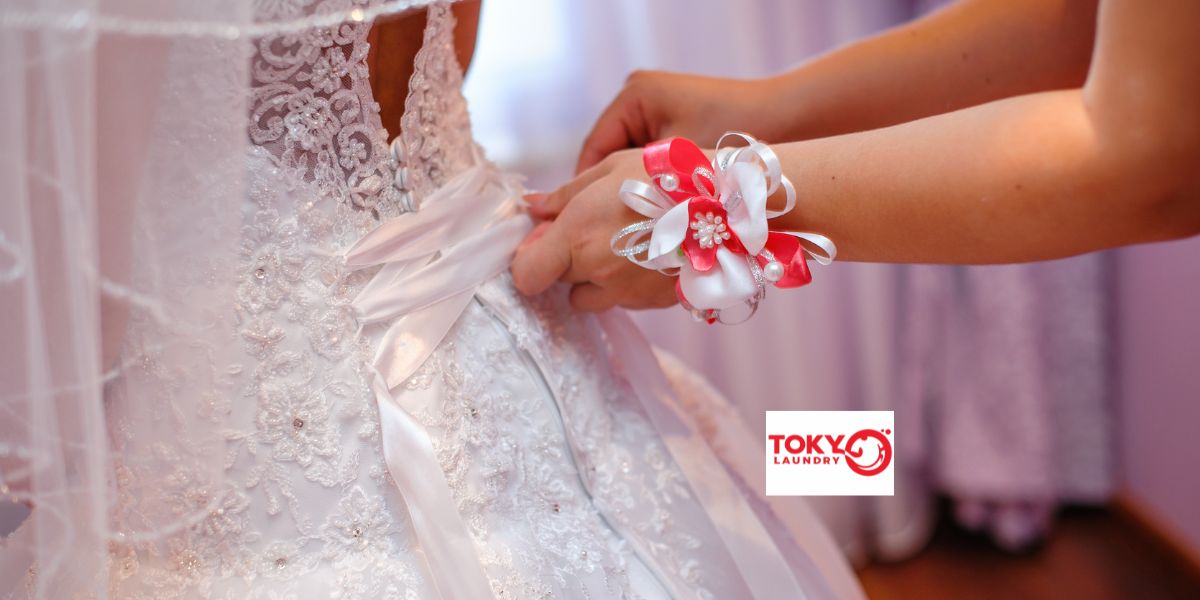 Giặt váy cưới Lĩnh Nam tiện ích